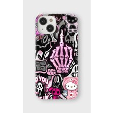 Karsu Design iPhone 15 Uyumlu Baskılı Şeffaf Telefon Kılıfı | Koleksiyon: Y2K Girl Aesthetic