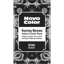 Nova Color Toz Kumaş Boyası (12 Gr X 12 Adet) Siyah Nc-904 (12 Li Paket)