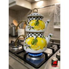 Köklü Züccaciye Emaye Çaydanlık