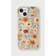 Karsu Design iPhone 13 Uyumlu Baskılı Şeffaf Telefon Kılıfı | Koleksiyon: Vintage Floral