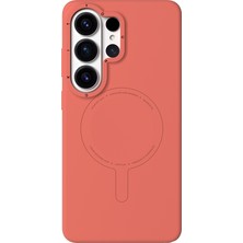 Galaxy S26 Ultra Kılıf M-Safe Uyumlu Youngkit Morandi Serisi Kapak Turuncu