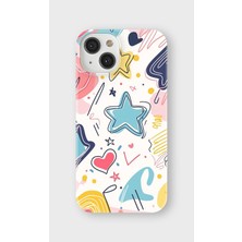 Karsu Design iPhone 13 Mini Uyumlu Baskılı Şeffaf Telefon Kılıfı | Koleksiyon: Minimalist Style 1