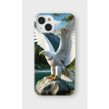 Karsu Design iPhone 13 Uyumlu Baskılı Şeffaf Telefon Kılıfı | Koleksiyon: Freedom Eagle