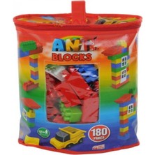 Ersat Home Eğitici Multi Blok Büyük Bloklar 180 Parça - Çantalı Eğlenceli Blok Set 180 Parça