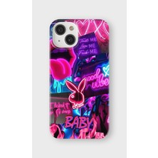 Karsu Design iPhone 14 Uyumlu Baskılı Şeffaf Telefon Kılıfı | Koleksiyon: Neon Light Designs
