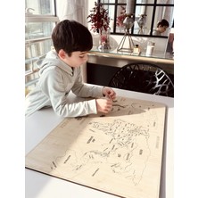 Montessori Dünya Haritası Puzzle| Ülkeler Eğitici Coğrafya Yapboz