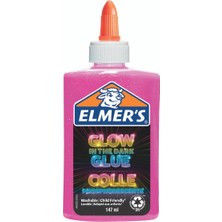  elmers karanlıkta parlayan yapıştırıcı slime pembe 147ml 2162079