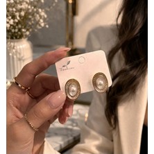 Bymiel Vintage Inci Detaylı Oval Gold Küpe – Şık & Zarif Kadın Küpe (Kararmaz Alerji Yapmaz 316 Çelik)