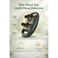 Merwish 6 Başlıklı Titreşimli Masaj Aleti 9 Mod Ayarlanabilir Kırmızı Işık Destekli Kas Gevşetici Masaj Cihazı