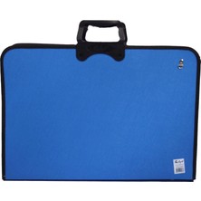  abka fermuarlı resim-proje çantası 37x54 cm mavi proart 3.01.26.003