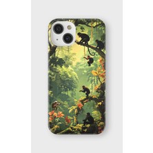 Karsu Design iPhone 14 Plus Uyumlu Baskılı Şeffaf Telefon Kılıfı | Koleksiyon: Jungle Wildlife