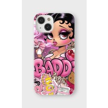 Karsu Design iPhone 14 Plus Uyumlu Baskılı Şeffaf Telefon Kılıfı | Koleksiyon: Y2K Girl Aesthetic