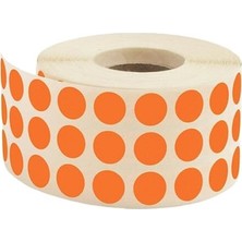 Tanex 20 Mm 2500 Li Turuncu Tekli Kutu Nokta Etiket