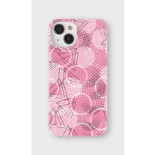 Karsu Design iPhone 13 Mini Uyumlu Baskılı Şeffaf Telefon Kılıfı | Koleksiyon: Minimal Geometric Patterns
