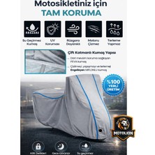 Autolion   Yamaha Mt-25 Abs Topcaseli Mavi Dikişli Kilitli)Motor Brandası Motosiklet Örtüsü