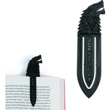 Bcoverart 3D Ayraç 2 Parça Siyah Renkli Got Wolf Deseniyle Kitap Okuma Keyfi