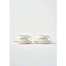 Bella Maison Simplicity 2'li Porselen Çay Fincanı Seti Siyah (270 Cc)