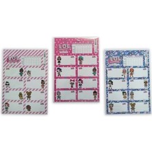  keskin color l.o.l. okul etiketi ders programlı 3 yaprak 220130-93