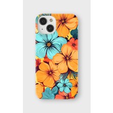 Karsu Design iPhone 13 Mini Uyumlu Baskılı Şeffaf Telefon Kılıfı | Koleksiyon: Pastel Flower Patterns