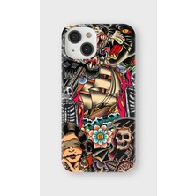 Karsu Design iPhone 13 Mini Uyumlu Baskılı Şeffaf Telefon Kılıfı | Koleksiyon: Drip Art