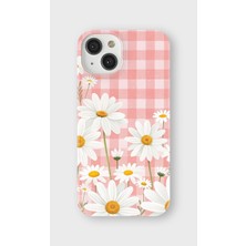 Karsu Design iPhone 14 Uyumlu Baskılı Şeffaf Telefon Kılıfı | Koleksiyon: Soft Daisy