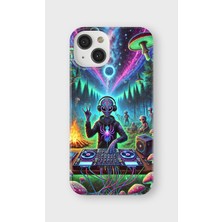 Karsu Design iPhone 13 Mini Uyumlu Baskılı Şeffaf Telefon Kılıfı | Koleksiyon: Vaporwave Retro