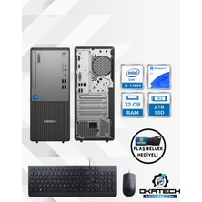 Lenovo Thinkcentre Neo 50T G5 12UB000BTR Core I5 13400-32GB Ddr5 Ram-2tb Windows 11 Pro + USB Bellek