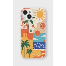 Karsu Design iPhone 13 Uyumlu Baskılı Şeffaf Telefon Kılıfı | Koleksiyon: Minimalist Style 1