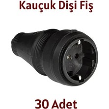 Orel Monofaze Kauçuk Dişi Fiş 30 Adet