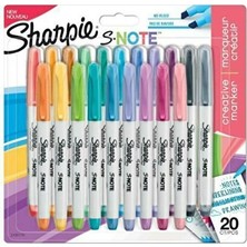Sharpie Snote Kreatif Markör Kalem Karışık 20 Renk 2139179