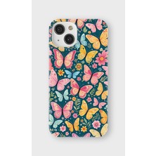 Karsu Design iPhone 13 Mini Uyumlu Baskılı Şeffaf Telefon Kılıfı | Koleksiyon: Butterfly Aesthetic