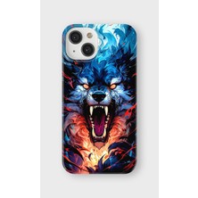 Karsu Design iPhone 13 Uyumlu Baskılı Şeffaf Telefon Kılıfı | Koleksiyon: Alpha Wolf