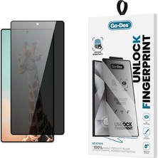 Go-Des Galaxy S26 Ultra Go Des GD-001 Parmak Izi Bırakmayan Privacy 9h Hd Cam Hayalet Ekran Koruyucu Siyah