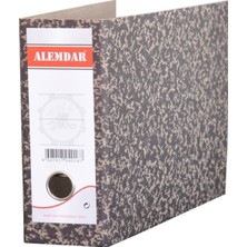 Alemdar Karton Telgraf Klasör Geniş Siyah (75 Li Paket)