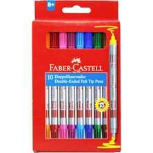 Faber-Castell Keçeli Kalem Çift Taraflı 10 Renk 15 11 10