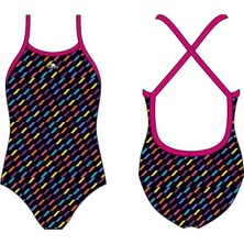 Arena Mad Wave Turbo Swimming Suit Happy Kız Çocuk Mayo