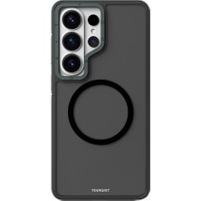 Galaxy S26 Ultra Kılıf M-Safe Uyumlu Youngkit Rock Sand Serisi Kapak Siyah