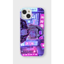 Karsu Design iPhone 14 Uyumlu Baskılı Şeffaf Telefon Kılıfı | Koleksiyon: Cyberpunk Theme