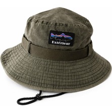 Perlotus Outdoor Safari Şapka – Erkek Kadın Pamuklu Boonie Şapka, Geniş Siperli, Nefes Alan, Ayarlanabilir Ipli (Kamp, Balıkçılık, Yürüyüş, Seyahat)
