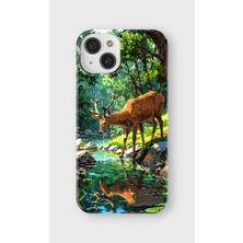 Karsu Design iPhone 13 Mini Uyumlu Baskılı Şeffaf Telefon Kılıfı | Koleksiyon: Jungle Wildlife