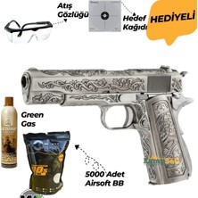 We Colt 1911 Etched Gbb Airsoft Tabanca Ful Set Gravür Işlemeli