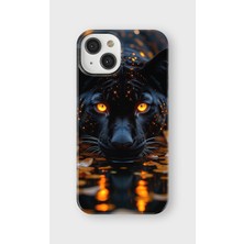 Karsu Design iPhone 14 Plus Uyumlu Baskılı Şeffaf Telefon Kılıfı | Koleksiyon: Minimal Black Panther