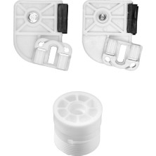 Volkswagen Transporter T5 Için Cam Kriko Plastiği ve Makarası-Sağ-Sol-Set