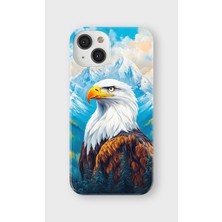 Karsu Design iPhone 14 Plus Uyumlu Baskılı Şeffaf Telefon Kılıfı | Koleksiyon: Freedom Eagle