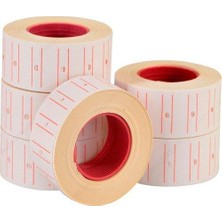 Tanex Makine Etiketi 12X21 Mm Çizgili Beyaz 800 Lü Mtx1221100800 (1 Paket 24 Rulo)