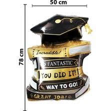 Parti Show Mezuniyet Kep ve Kitap Folyo Balon 78*50 cm
