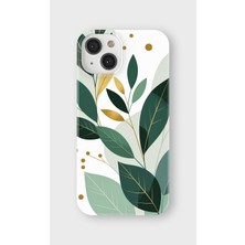 Karsu Design iPhone 15 Plus Uyumlu Baskılı Şeffaf Telefon Kılıfı | Koleksiyon: Minimal Floral Line Art