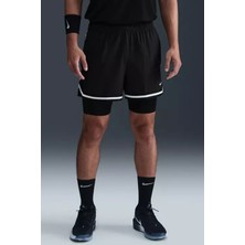 Nike Dna Dri Fit 4 Inç 2 In 1 Basketball Shorts Erkek 10CM Taytlı Basketbol Şortu Siyah