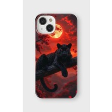 Karsu Design iPhone 14 Plus Uyumlu Baskılı Şeffaf Telefon Kılıfı | Koleksiyon: Minimal Black Panther