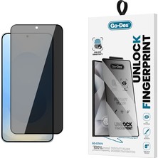 Go-Des Galaxy S26 Go Des GD-001 Parmak Izi Bırakmayan Privacy 9h Hd Cam Hayalet Ekran Koruyucu Siyah